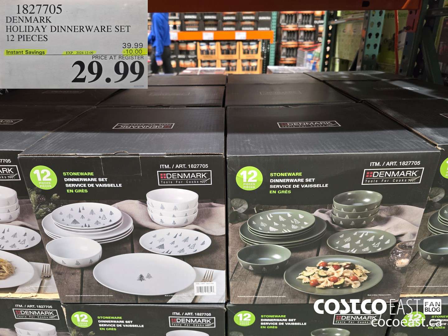 1827705 DENMARK HOLIDAY DINNERWARE SET 12 PIECES ($10.00 INSTANT SAVINGS EXPIRES ON 2024-12-09) $29.99