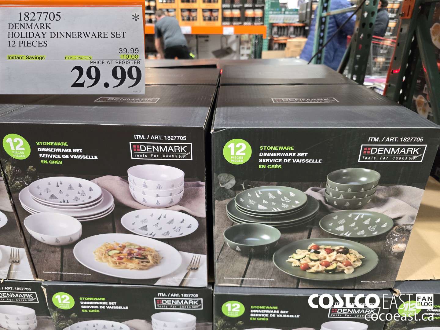 1827705 DENMARK HOLIDAY DINNERWARE SET 12 PIECES ($10.00 INSTANT SAVINGS EXPIRES ON 2024-12-09) $29.99