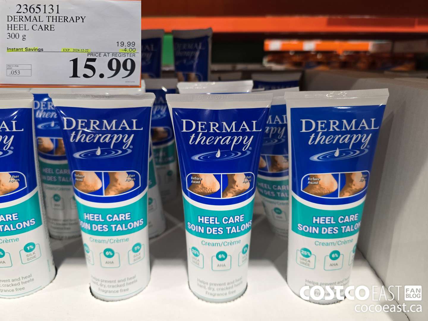 2365131 DERMAL THERAPY HEEL CARE 300 G ($4.00 INSTANT SAVINGS EXPIRES ON 2024-12-22) $15.99