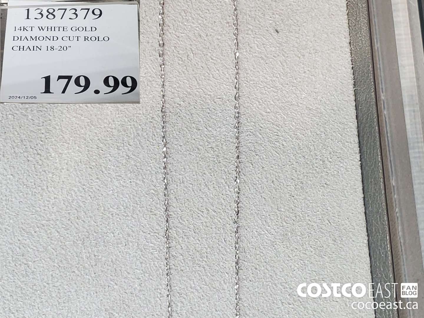 1387375 DIAMOND CUT ROLO CHAIN 18-20