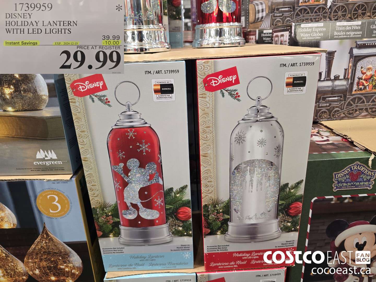 1739959 DISNEY HOLIDAY LANTERN WITH LED LIGHTS ($10.00 INSTANT SAVINGS EXPIRES ON 2024-12-15) $29.99