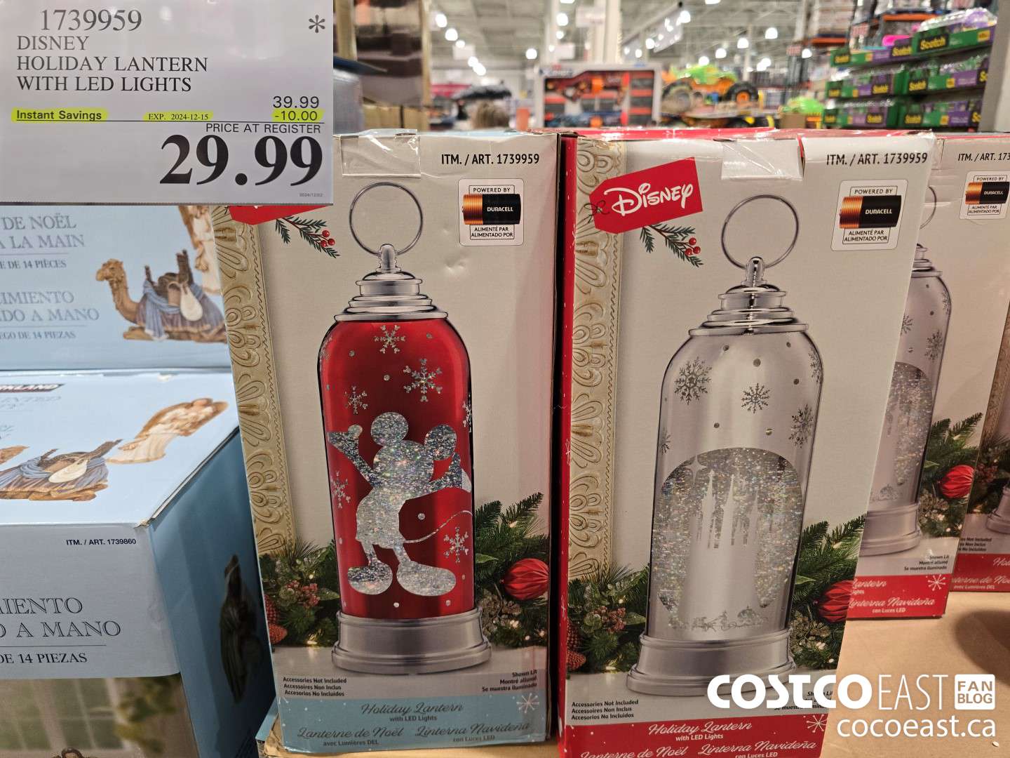 1739959 DISNEY HOLIDAY LANTERN WITH LED LIGHTS ($10.00 INSTANT SAVINGS EXPIRES ON 2024-12-15) $29.99