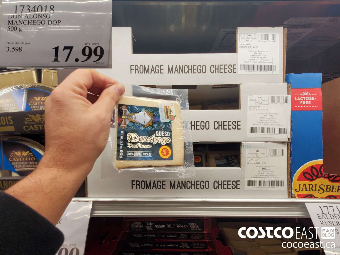 1734018 DON ALONSO MANCHEGO DOP 500 g $17.99