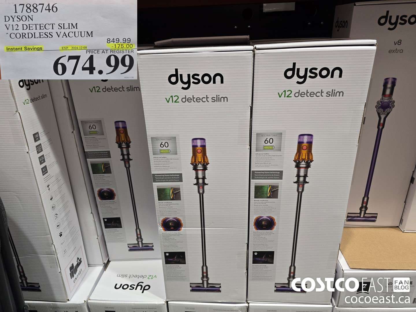 1788746 DYSON V12 DETECT SLIM CORDLESS VACUUM ($175.00 INSTANT SAVINGS EXPIRES ON 2024-12-05) $674.99