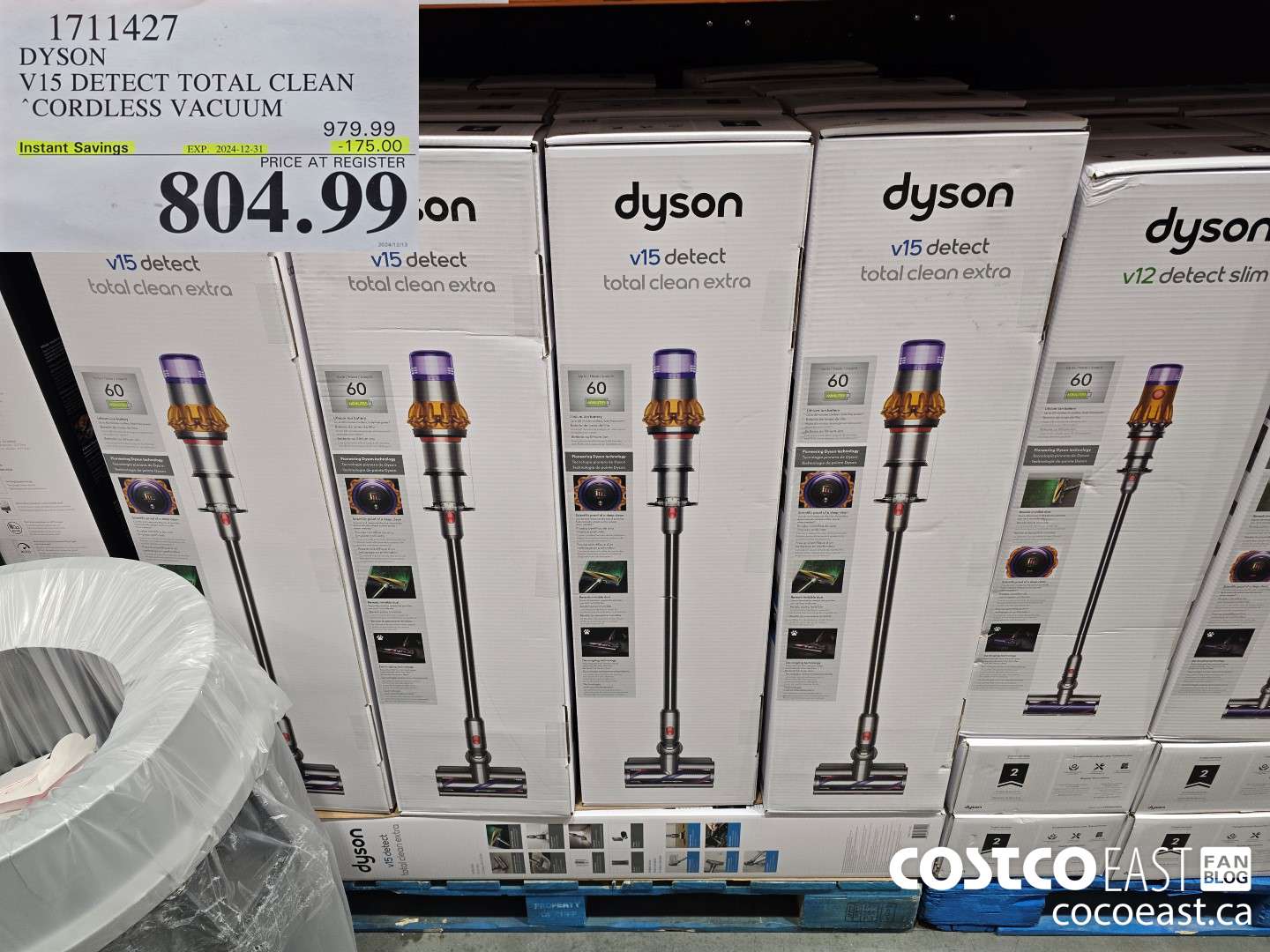 1711427 DYSON V15 DETECT TOTAL CLEAN EXTRA STICK VACUUM $804.99