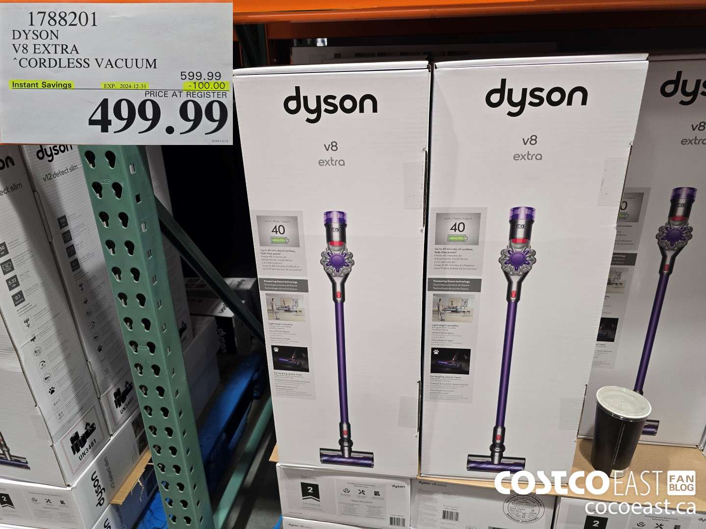 1788201 DYSON V8 EXTRA “CORDLESS VACUUM ($100.00 INSTANT SAVINGS EXPIRES ON 2024-12-31) $499.99