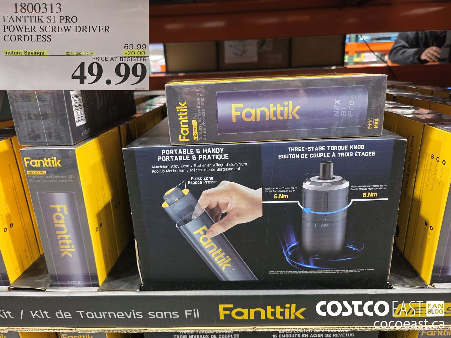 1800313 FANTTIK S1 PRO POWER SCREW DRIVER CORDLESS ($20.00 INSTANT SAVINGS EXPIRES ON 2024-12-08) $49.99