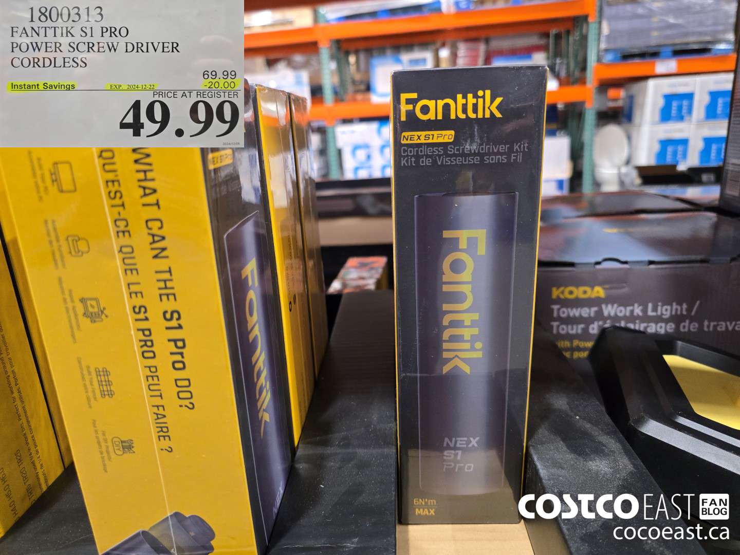 1800313 FANTTIK S1 PRO POWER SCREW DRIVER CORDLESS ($20.00 INSTANT SAVINGS EXPIRES ON 2024-12-22) $49.99