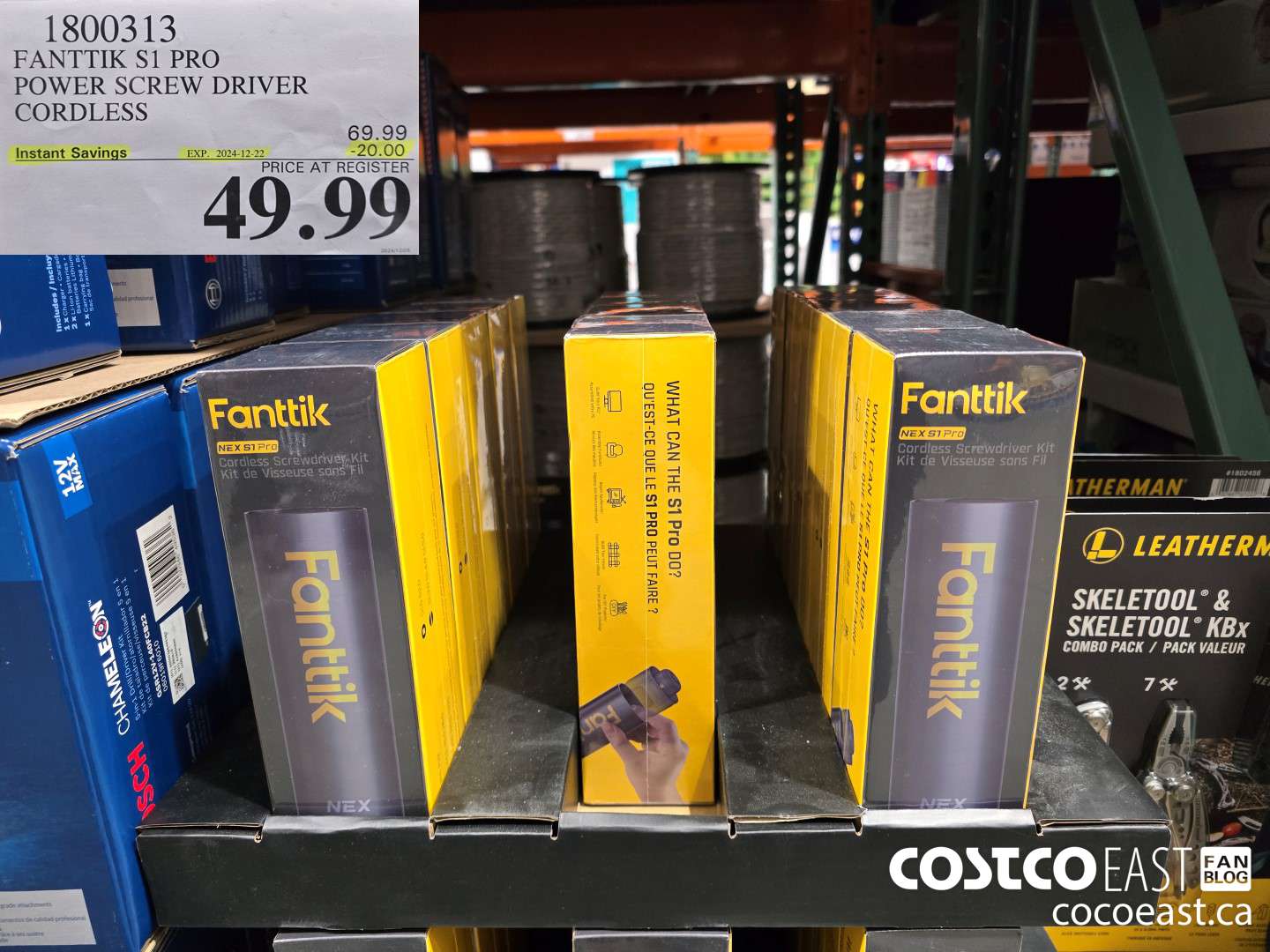 1800313 FANTTIK S1 PRO POWER SCREW DRIVER CORDLESS ($20.00 INSTANT SAVINGS EXPIRES ON 2024-12-22) $49.99