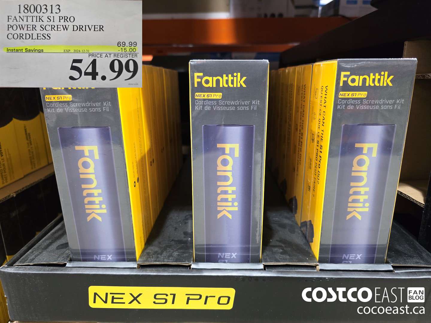 1800313 FANTTIK S1 PRO POWER SCREW DRIVER CORDLESS ($15.00 INSTANT SAVINGS EXPIRES ON 2024-12-31) $54.99