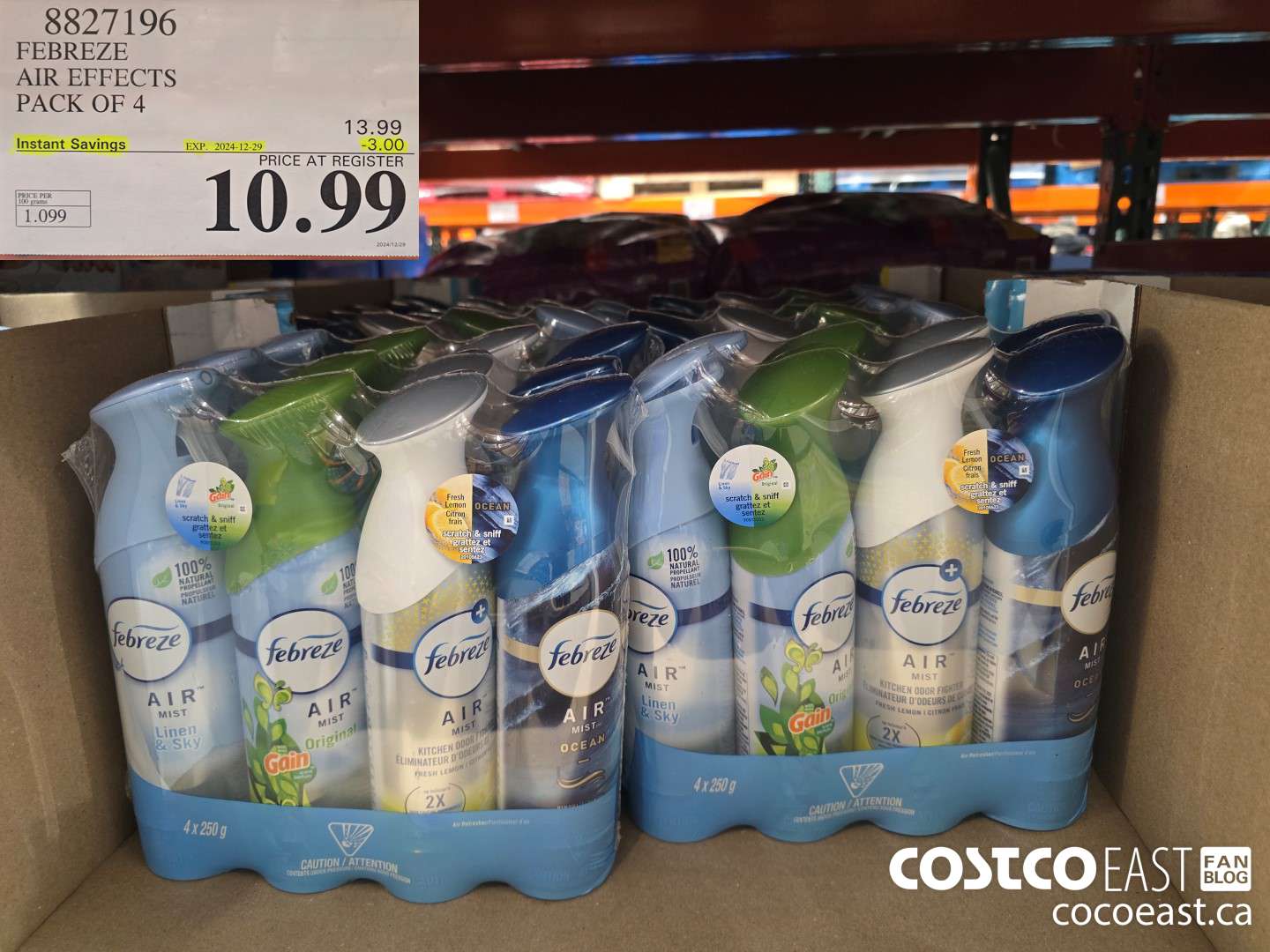 8827196 FEBREZE AIR EFFECTS PACK OF 4 ($3.00 INSTANT SAVINGS EXPIRES ON 2024-12-29) $10.99