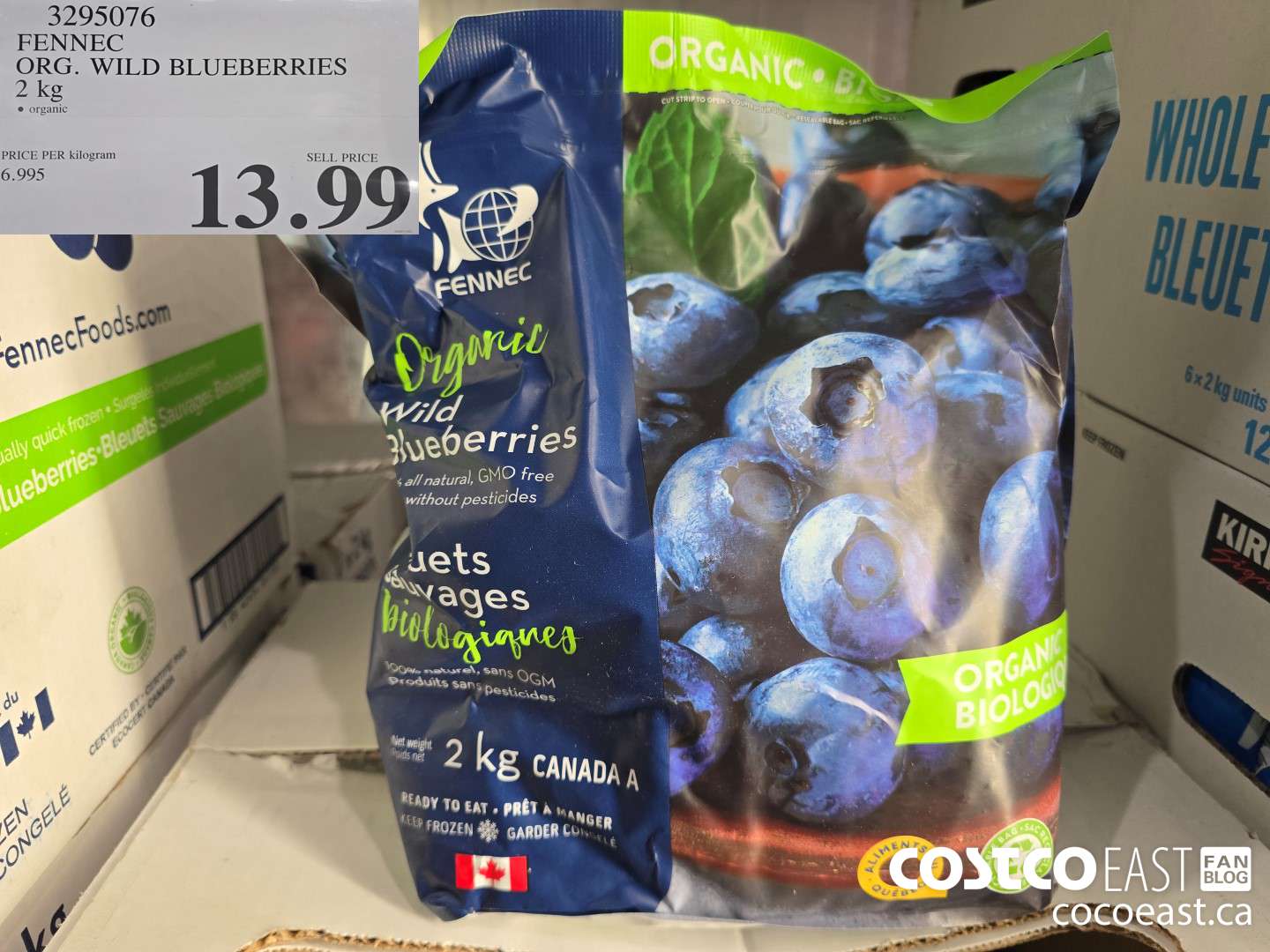 3295076 FENNEC ORG. WILD BLUEBERRIES 2.0 kg $13.99