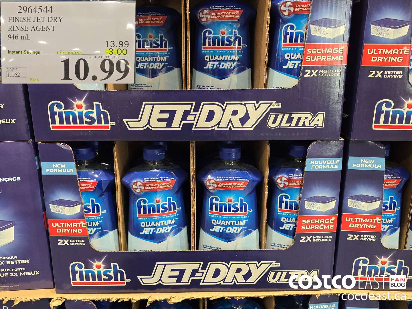 2964544 FINISH JET DRY ULTRA RINSE AGENT 946 ml ($3.00 INSTANT SAVINGS EXPIRES ON 2024-12-22) $10.99