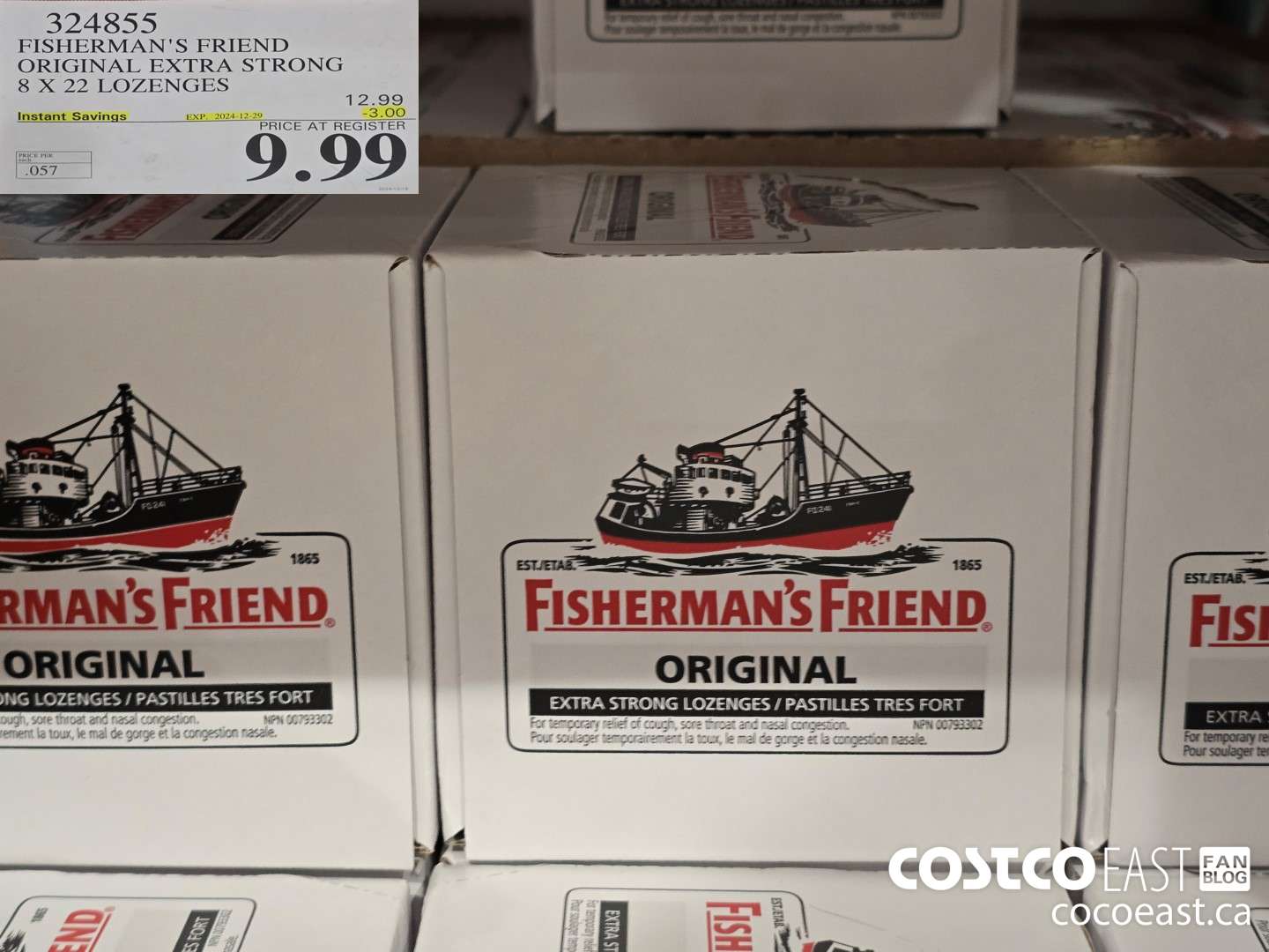 324855 FISHERMAN'S FRIEND ORIGINAL EXTRA STRONG 8 X 22 LOZENGES ($3.00 INSTANT SAVINGS EXPIRES ON 2024-12-29) $9.99