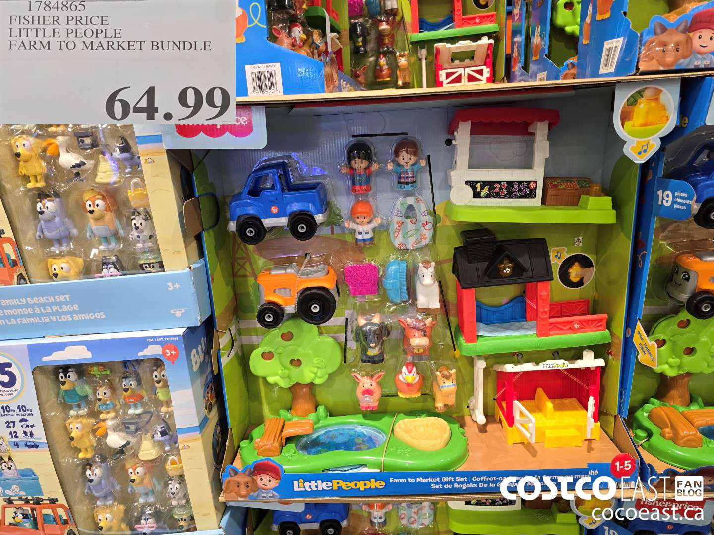 1784865 FISHER PRICE LITTLE PEOPLE FARM TO MARKET BUNDLE $64.99