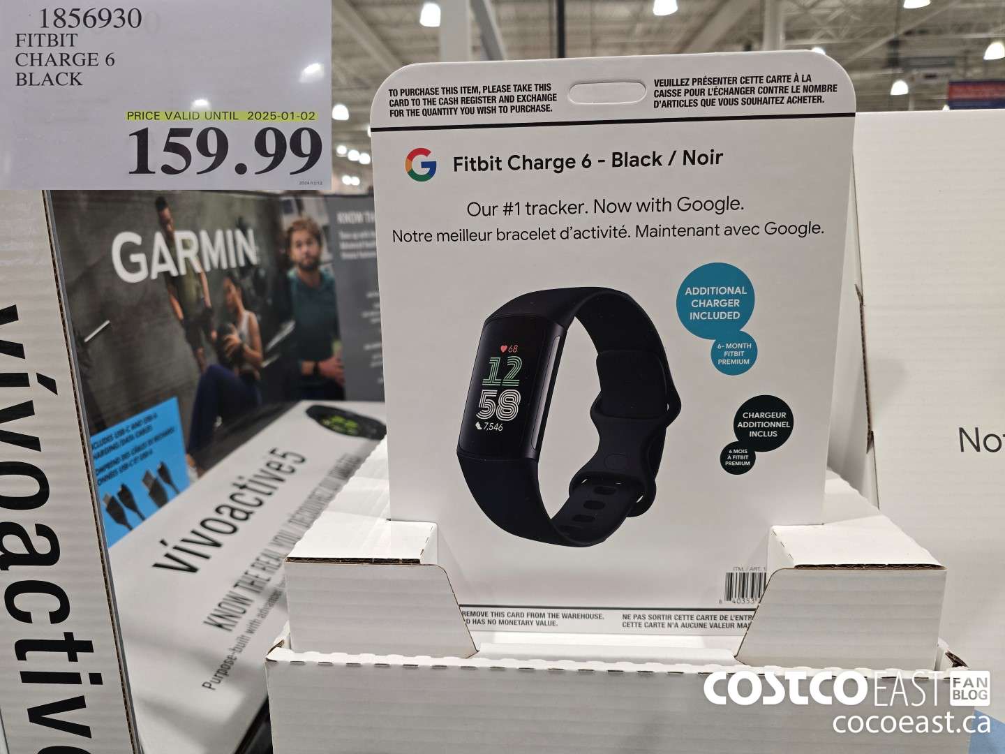 1856930 FITBIT CHARGE 6 BLACK $159.99