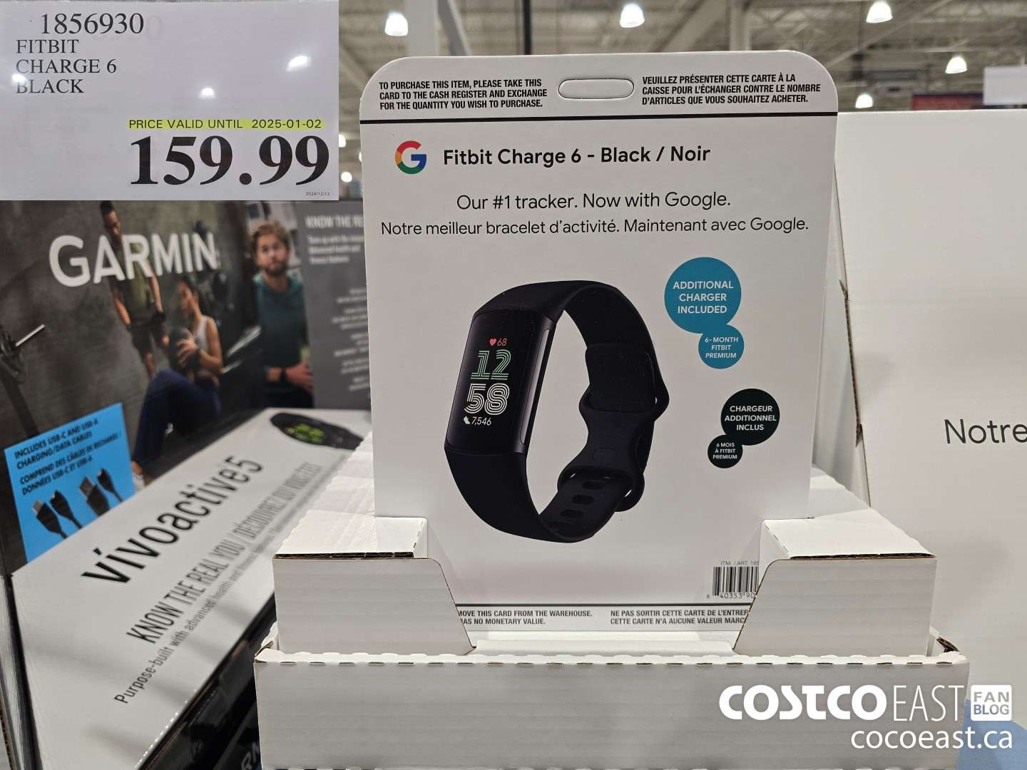 1856930 FITBIT CHARGE 6 BLACK $159.99