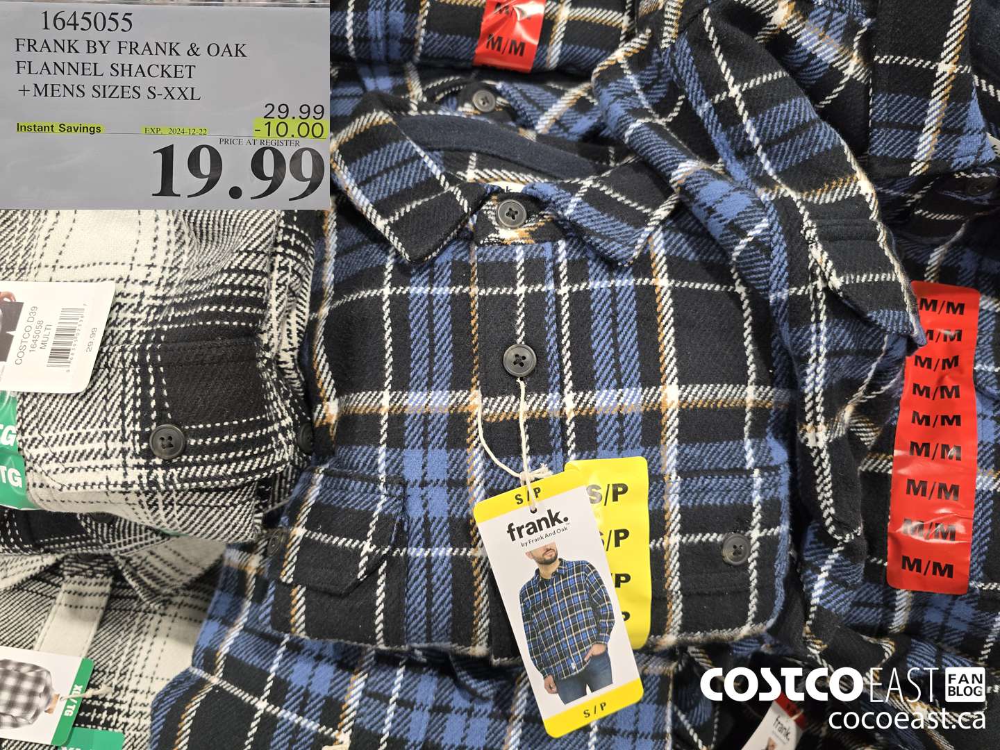 1645055 FRANK BY FRANK & OAK FLANNEL SHACKET +MENS SIZES S-XXL ($10.00 INSTANT SAVINGS EXPIRES ON 2023-01-22) $19.99