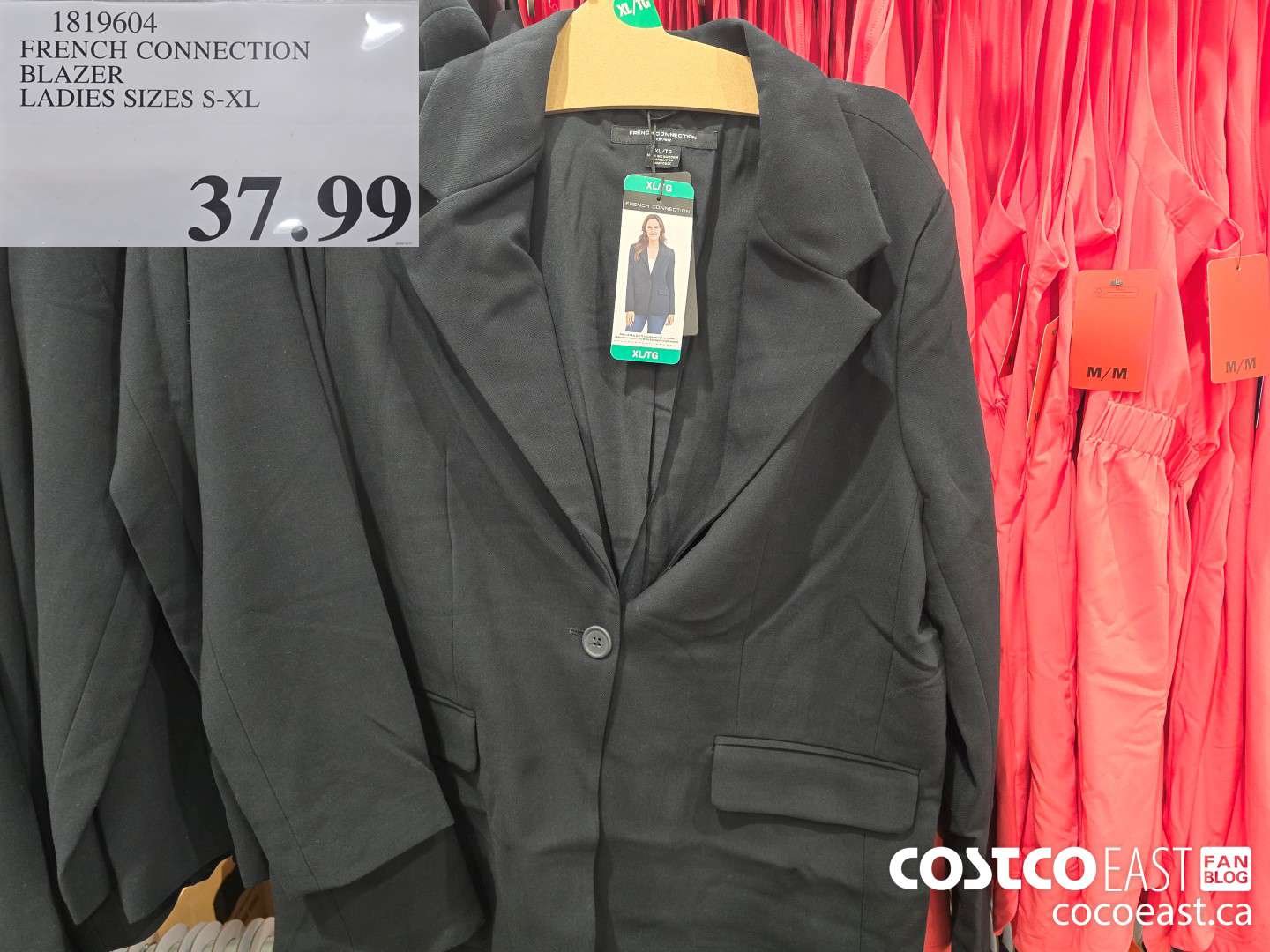 1819604 FRENCH CONNECTION BLAZER LADIES SIZES S-XL $37.99