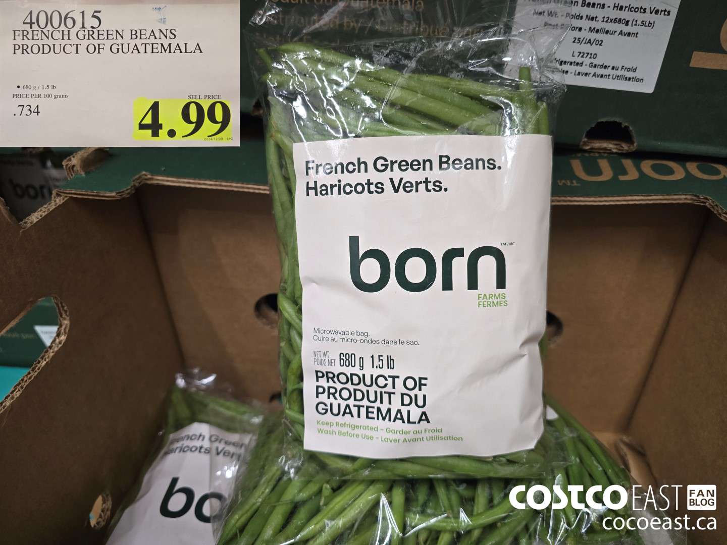 400615 FRENCH GREEN BEANS PRODUCT OF GUATEMALA $4.99