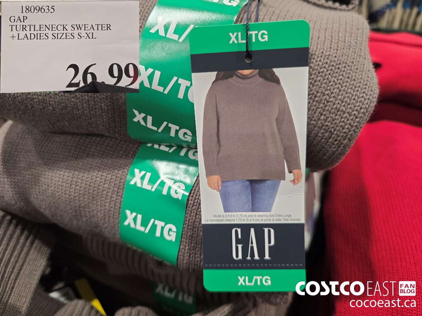 1809635 GAP TURTLENECK SWEATER +LADIES SIZES S-XL $26.99