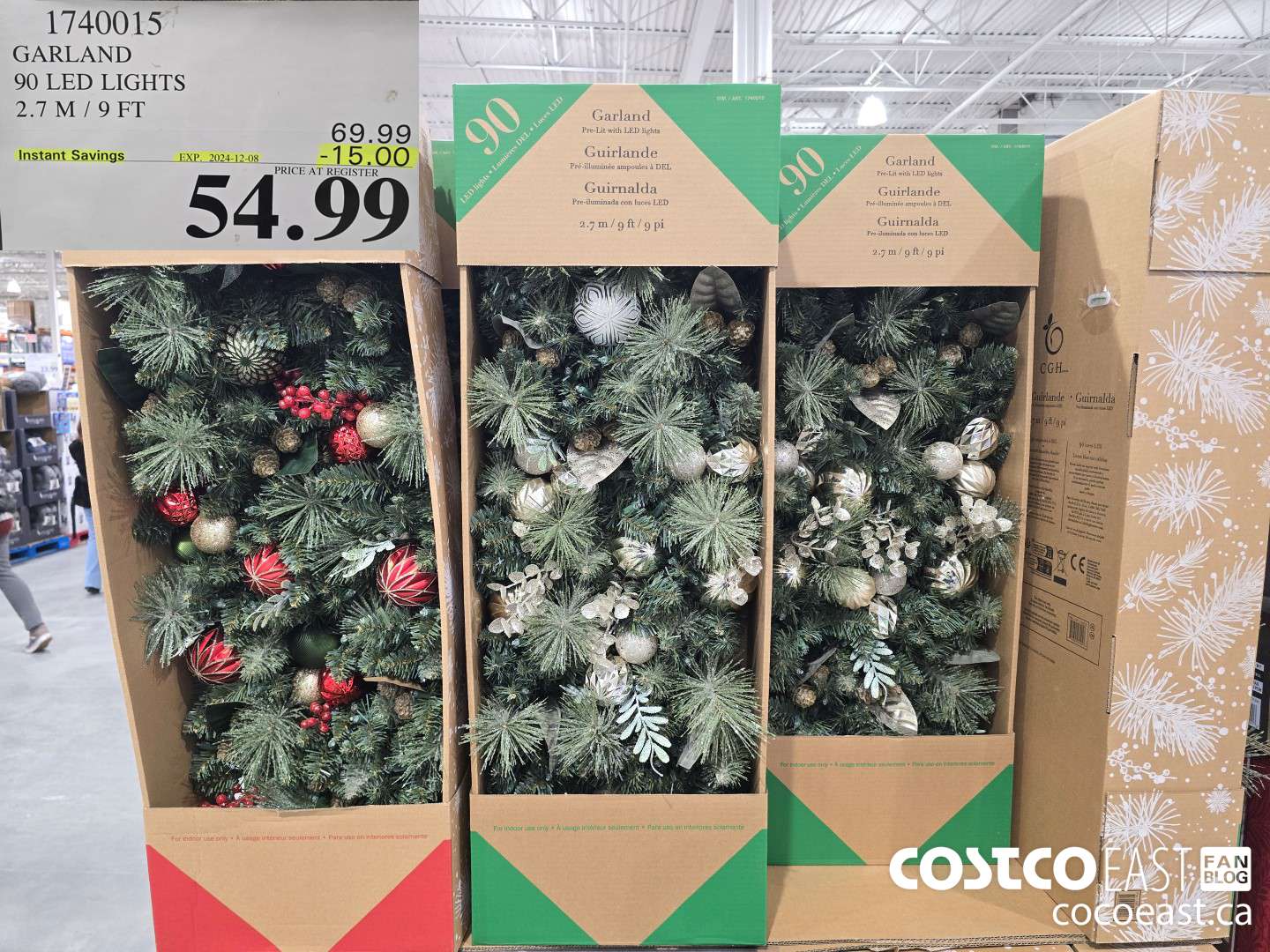 1740015 GARLAND 90 LED LIGHTS 2.7M / 9FT ($15.00 INSTANT SAVINGS EXPIRES ON 2024-12-08) $54.99