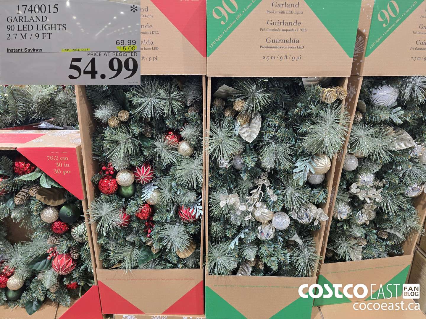 1740015 GARLAND 90 LED LIGHTS 2.7M / 9FT ($15.00 INSTANT SAVINGS EXPIRES ON 2024-12-15) $54.99