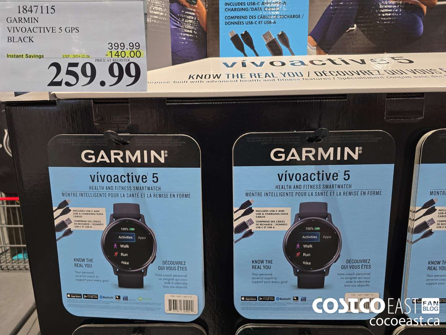 1847115 GARMIN VIVOACTIVE 5 GPS ($140.00 INSTANT SAVINGS EXPIRES ON 2024-12-26) $259.99