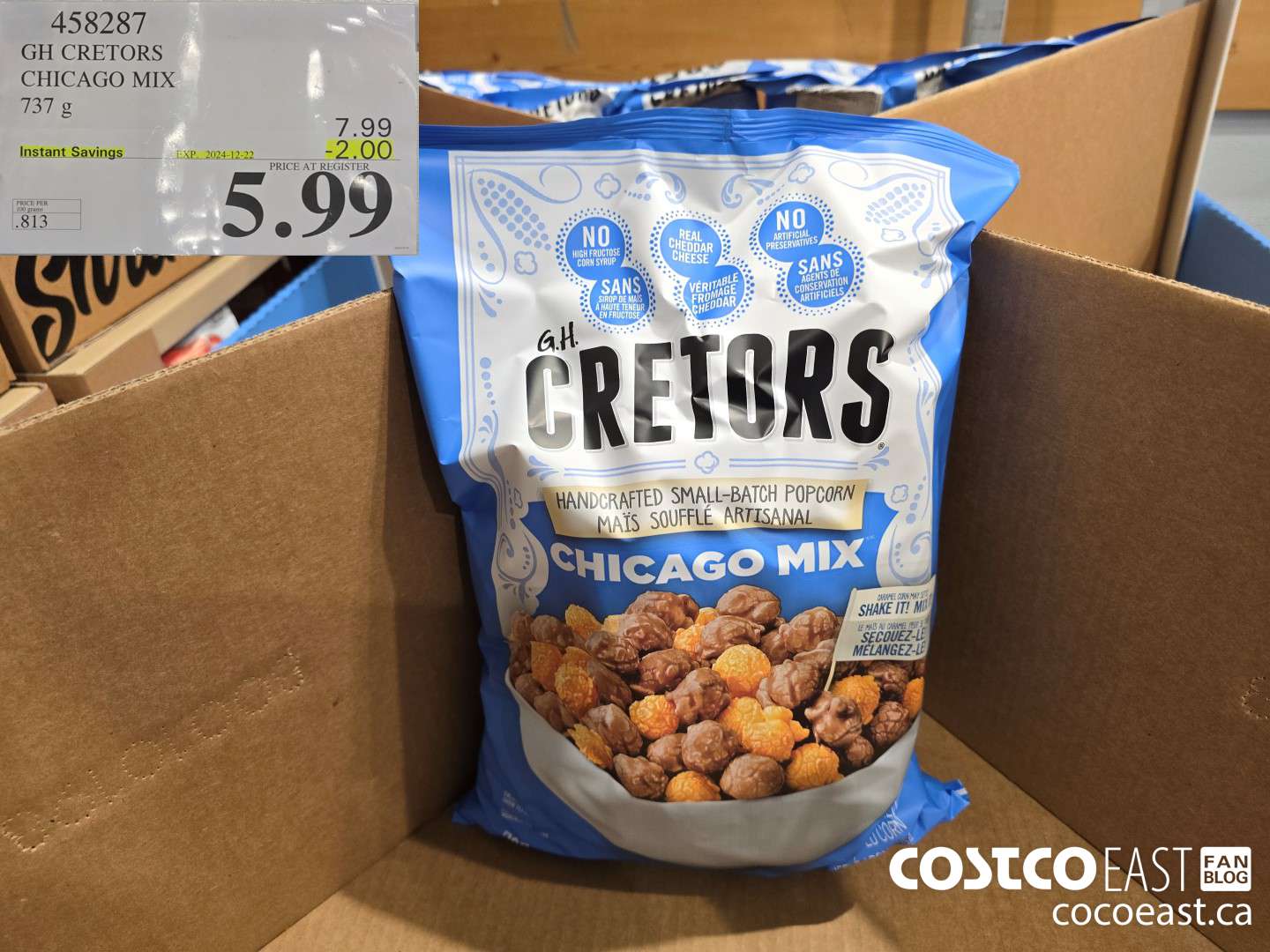 458287 GH CRETOR'S CHICAGO MIX 737 g ($2.00 INSTANT SAVINGS EXPIRES ON 2024-12-22) $5.99