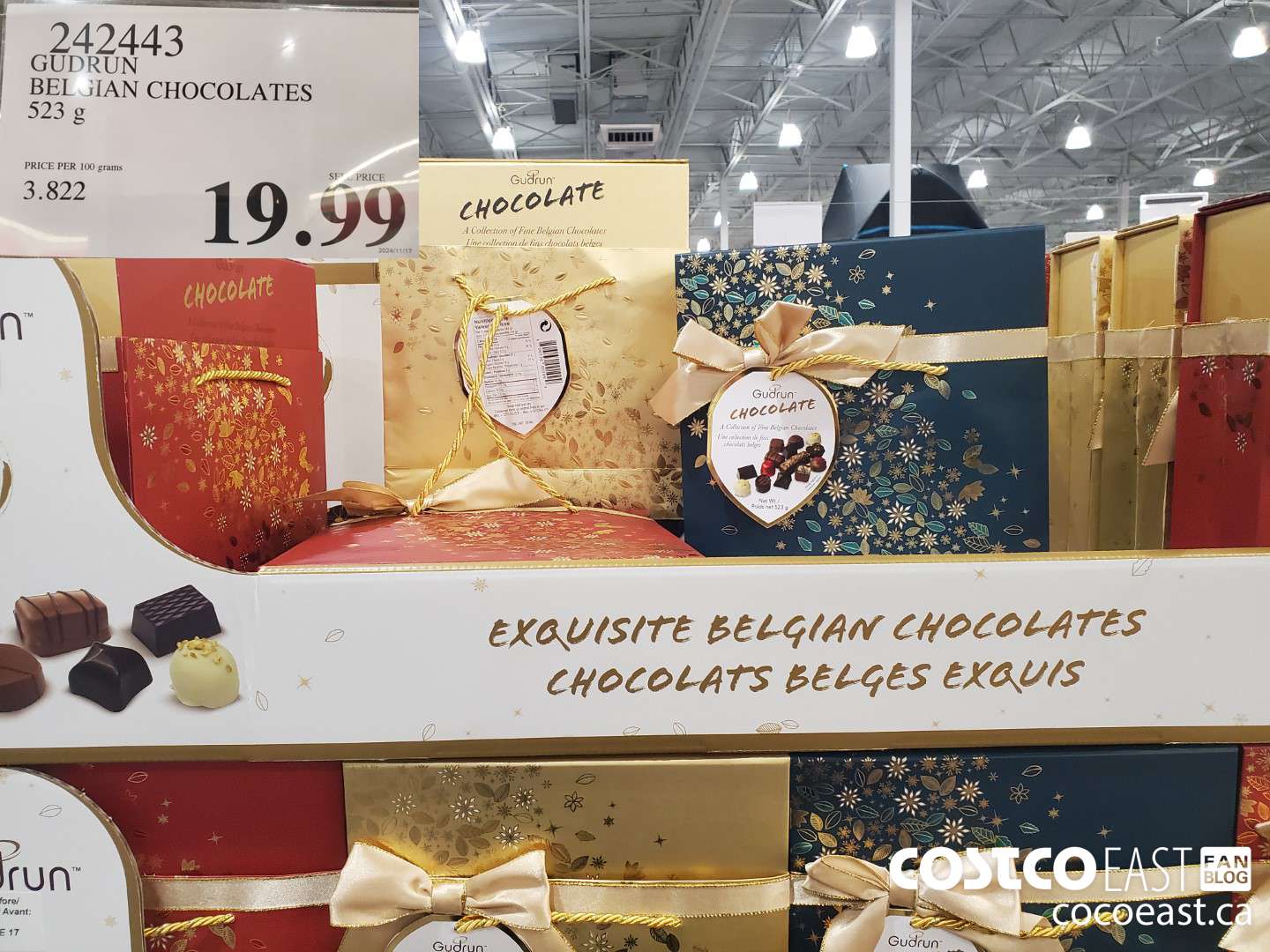 242443 GUDRUN BELGIAN CHOCOLATES 523 g $19.99