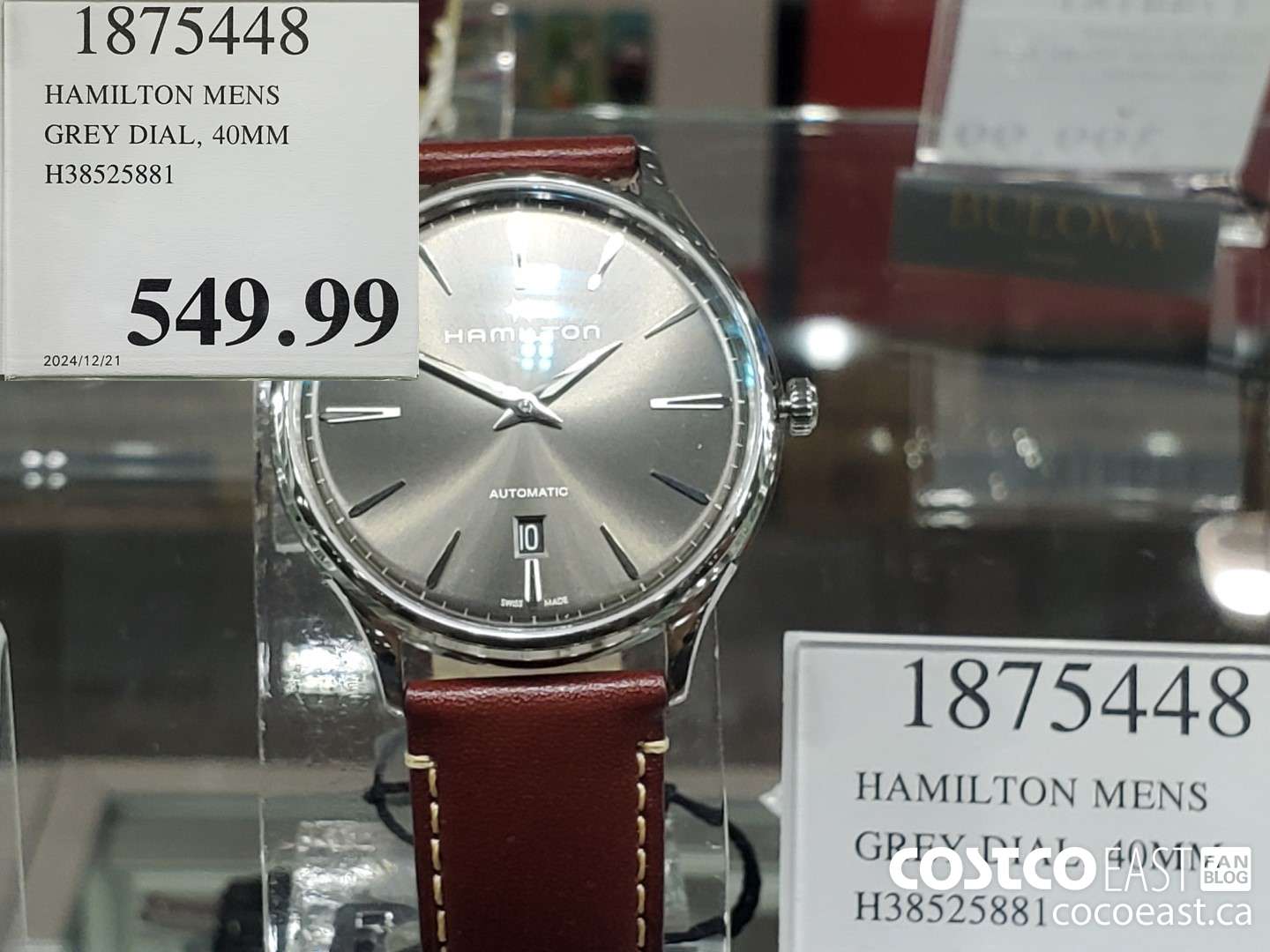 1875448 HAMILTON MENS GREY DIAL, 40MM H385258381  $549.99