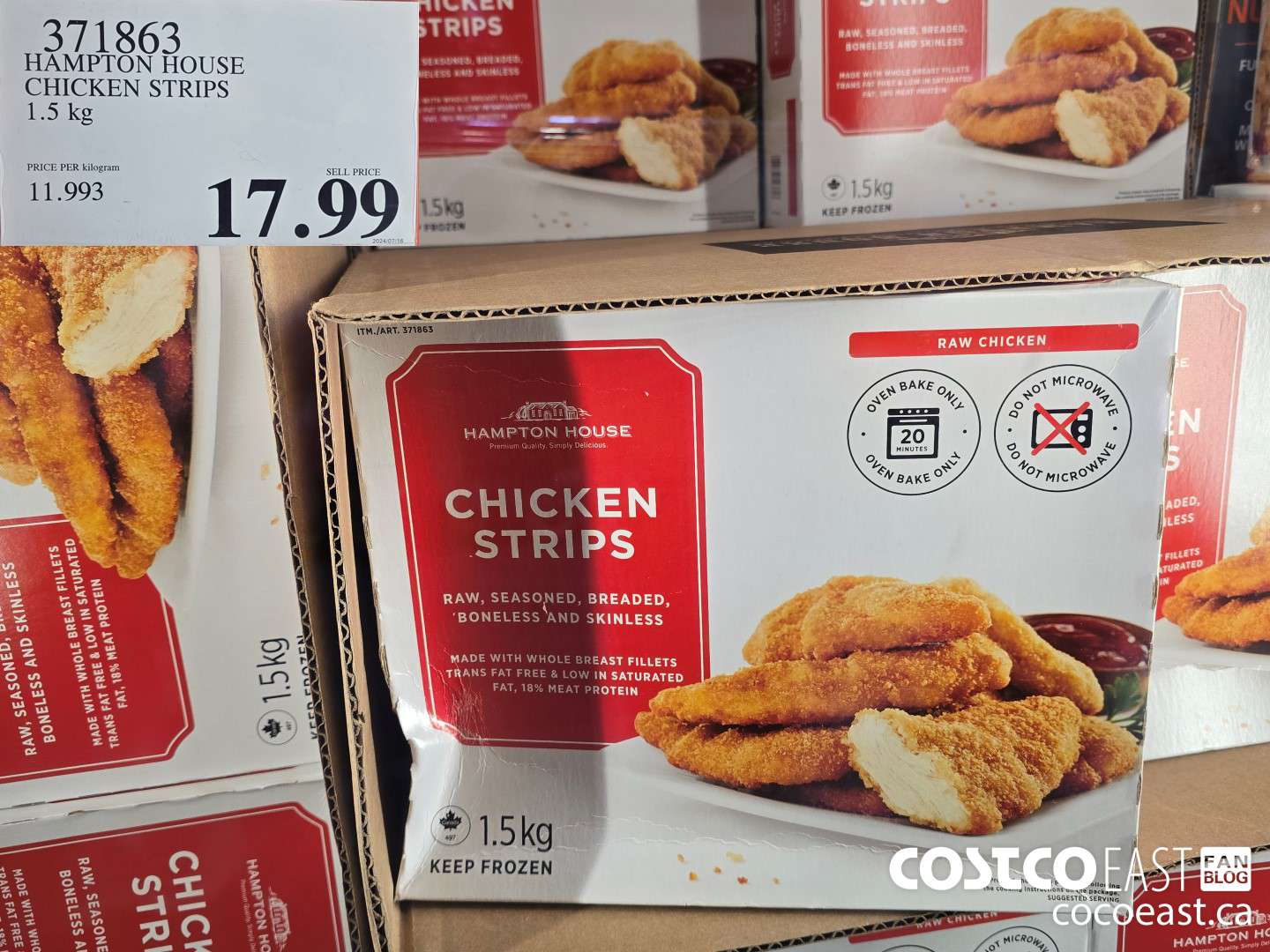 371863 HAMPTON HOUSE CHICKEN STRIPS 1.5 KG $17.99