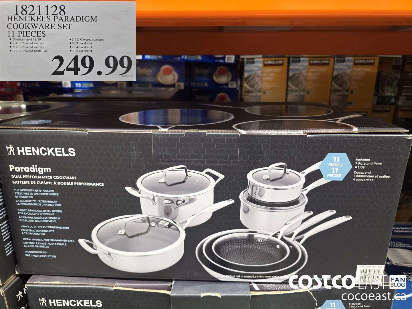 1821128 HENCKELS PARADIGM COOKWARE SET 11 PIECES $249.99