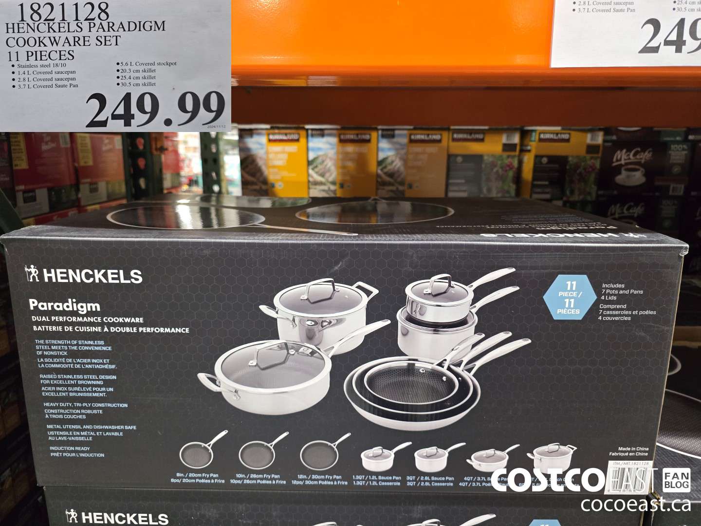 1821128 HENCKELS PARADIGM COOKWARE SET 11 PIECES $249.99