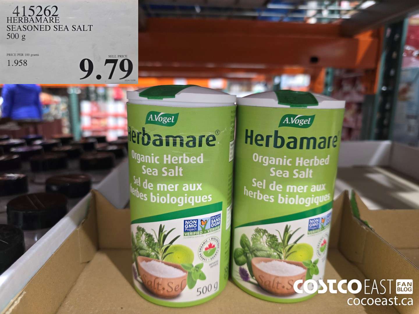 415262 HERBAMARE SEASONED SEA SALT 500 G $9.79