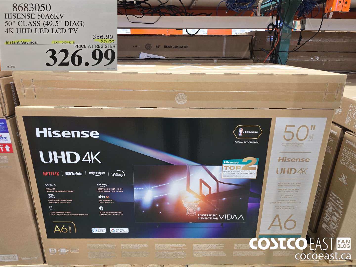 8683050 HISENSE 50A6KV 50