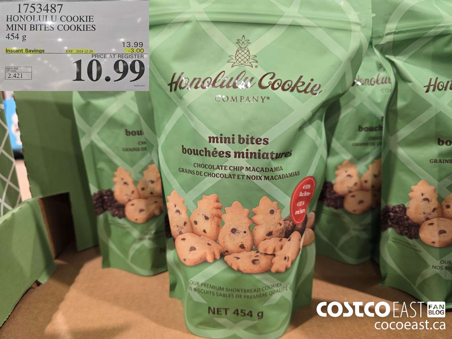 1753487 HONOLULU COOKIE MINI BITES COOKIES 454 g ($3.00 INSTANT SAVINGS EXPIRES ON 2024-12-29) $10.99