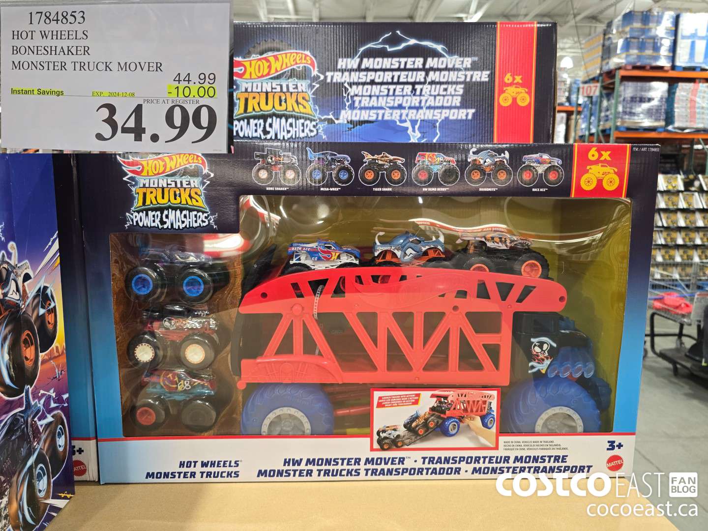 1784853 HOT WHEELS BONESHAKER MONSTER TRUCK MOVER ($10.00 INSTANT SAVINGS EXPIRES ON 2024-12-08) $34.99