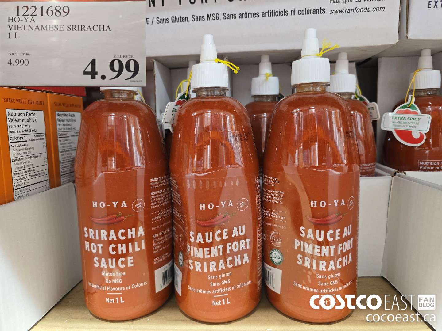 1221689 HO-YA VIETNAMESE SRIRACHA 1L $4.99
