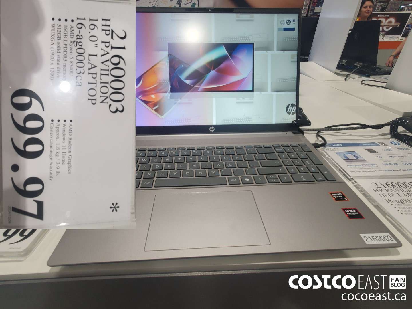 2160003 HP PAVILION 16.0