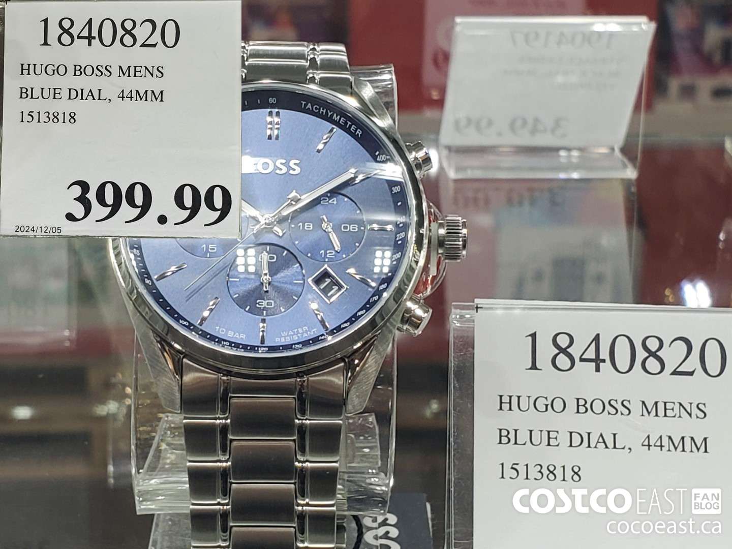 1840820 HUGO BOSS MENS BLUE DIAL 44MM  $399.99