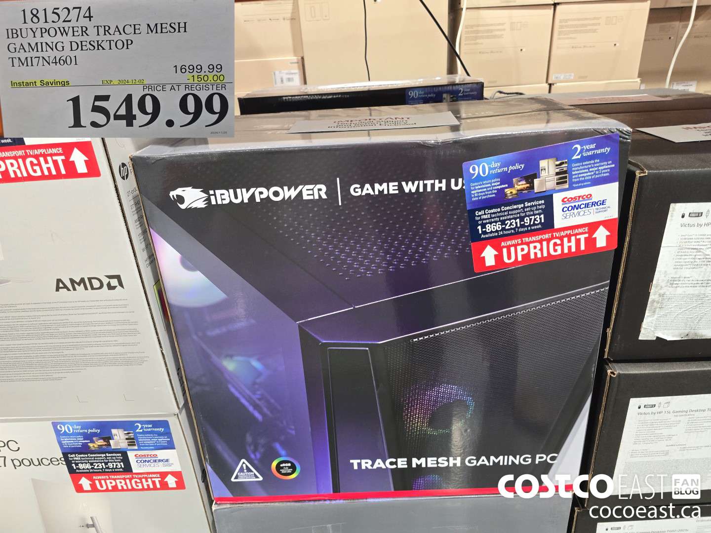 1815274 IBUYPOWER TRACE MESH GAMING DESKTOP TMI7N4601 ($150.00 INSTANT SAVINGS EXPIRES ON 2024-12-02) $1549.99