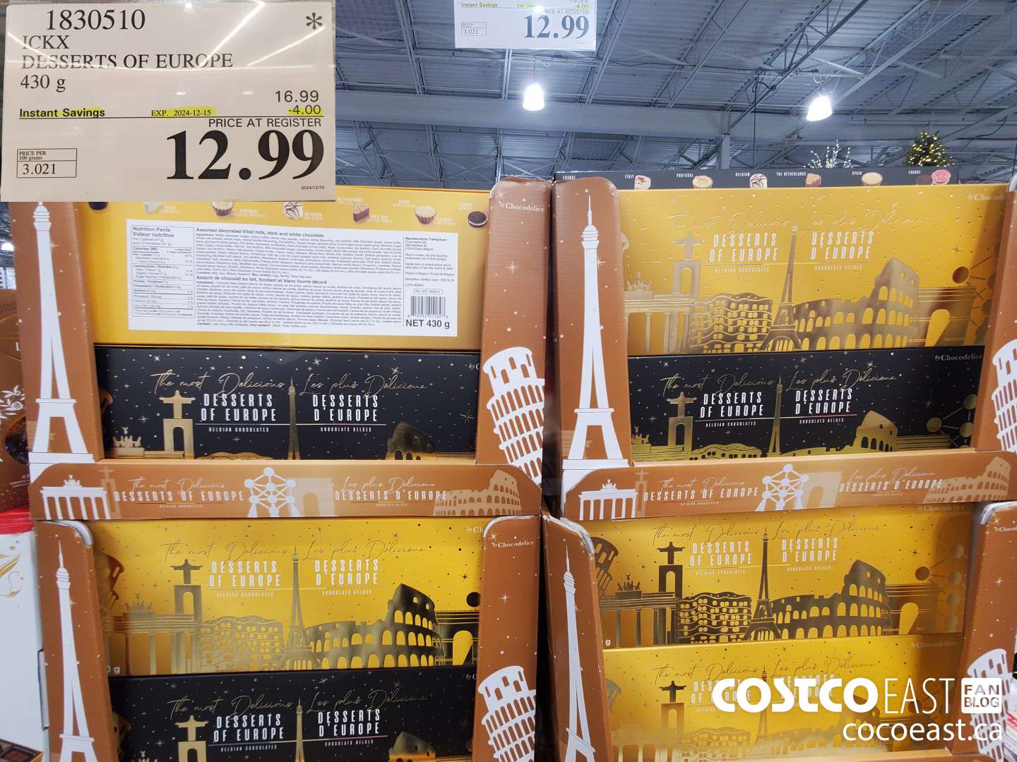 1830510 ICKX DESSERTS OF EUROPE 430 g Exp 2024-12-15 ($4.00 INSTANT SAVINGS) $12.99