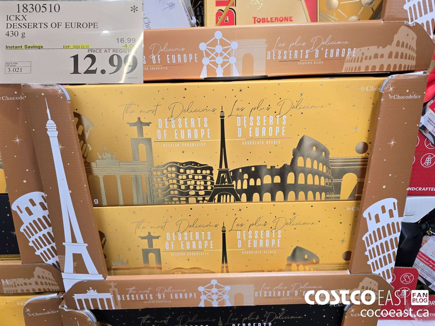 1830510 ICKX DESSERTS OF EUROPE 430 g ($4.00 INSTANT SAVINGS EXPIRES ON 2024-12-15) $12.99