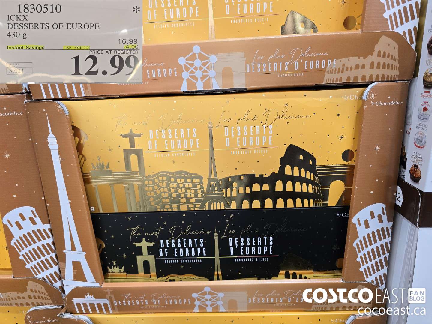 1830510 ICKX DESSERTS OF EUROPE 430 g ($4.00 INSTANT SAVINGS EXPIRES ON 2024-12-22) $12.99