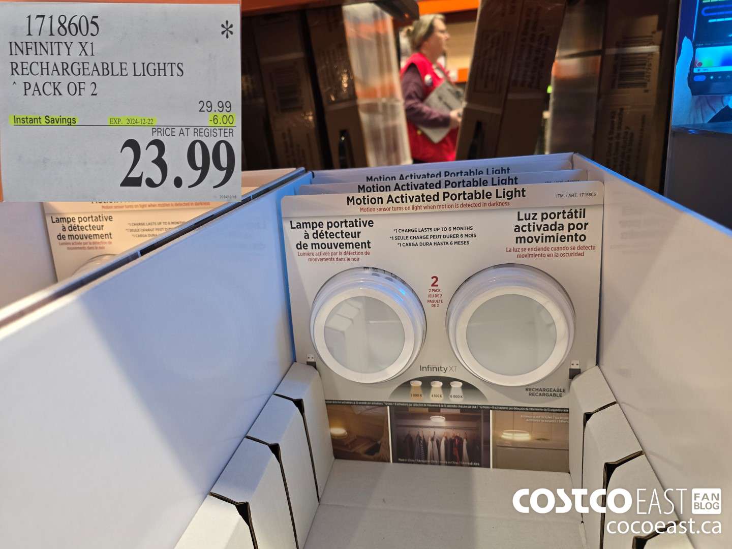 1718605 INFINITY X1 RECHARGEABLE LIGHTS ($6.00 INSTANT SAVINGS EXPIRES ON 2024-12-22) $23.99