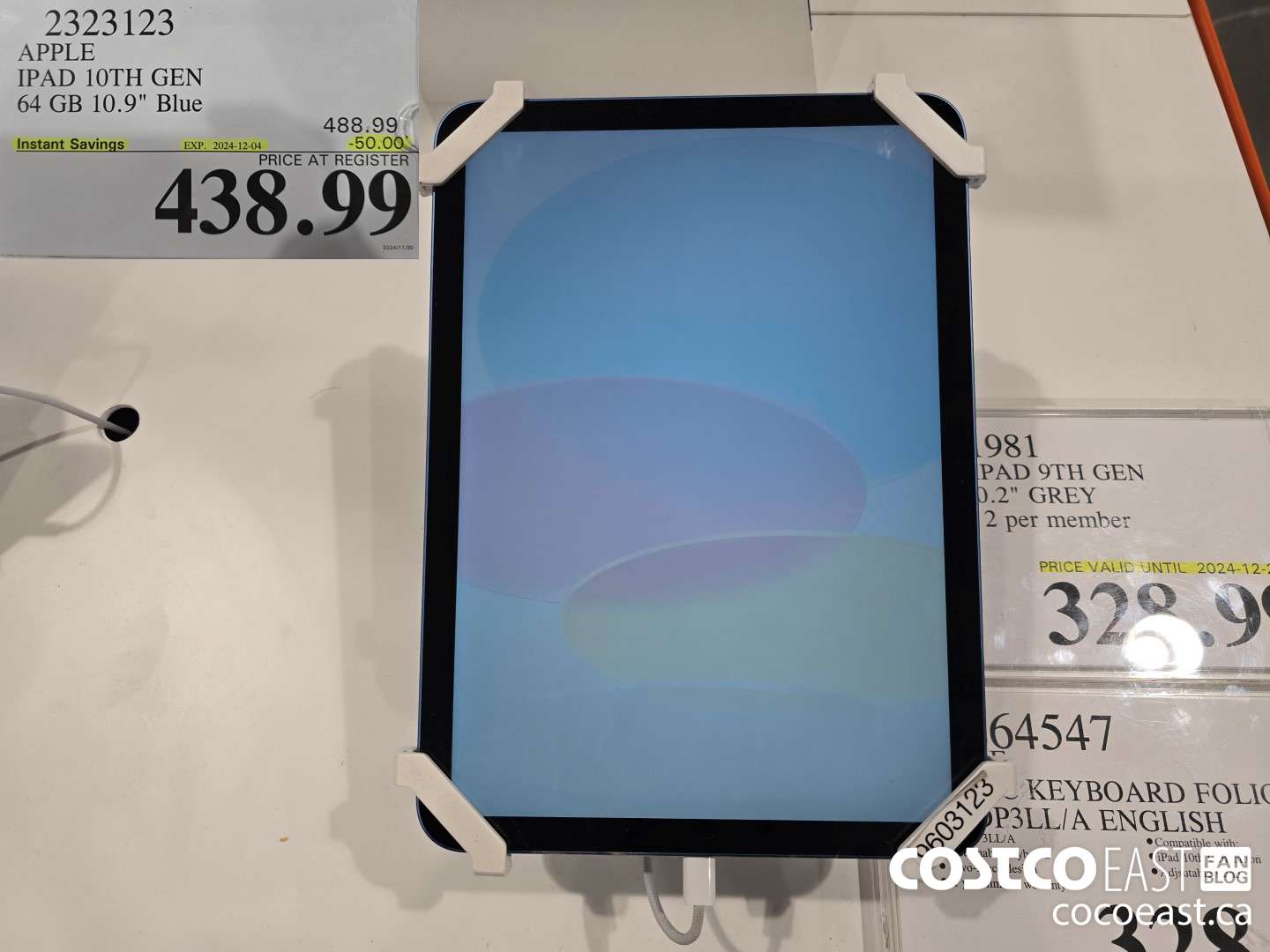 2323123 IPAD 10TH GEN 64GB 10.9 in. Blue ($50.00 INSTANT SAVINGS EXPIRES ON 2024-12-04) $438.99