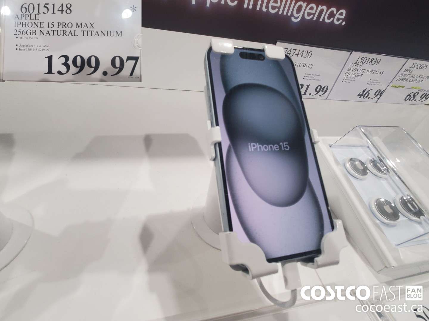 6015148 IPHONE 15 PRO MAX 256GB NATURAL TITANIUM $1399.97
