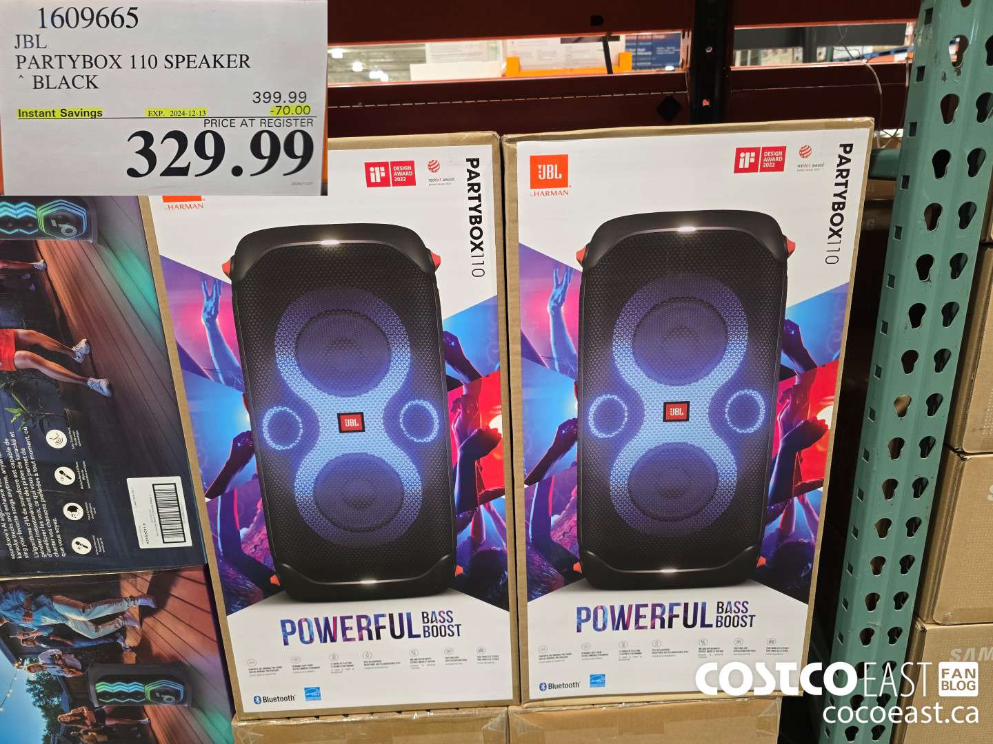 1609665 JBL PARTYBOX 110 SPEAKER BLACK ($70.00 INSTANT SAVINGS EXPIRES ON 2024-12-13) $329.99