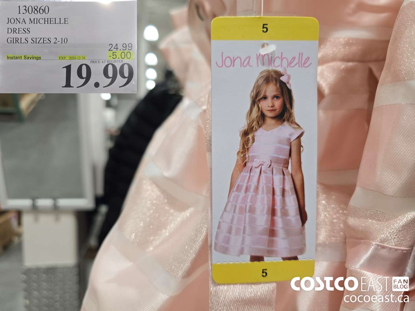 130860 JONA MICHELLE DRESS GIRLS SIZES 2-10 ($5.00 INSTANT SAVINGS EXPIRES ON 2023-12-24) $19.99